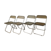 Set of Plia chairs by Giancarlo Piretti for Castelli