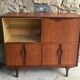Scandinavian teak buffet with showcase and secretary - 1960