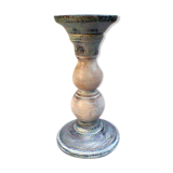 Wooden candlestick