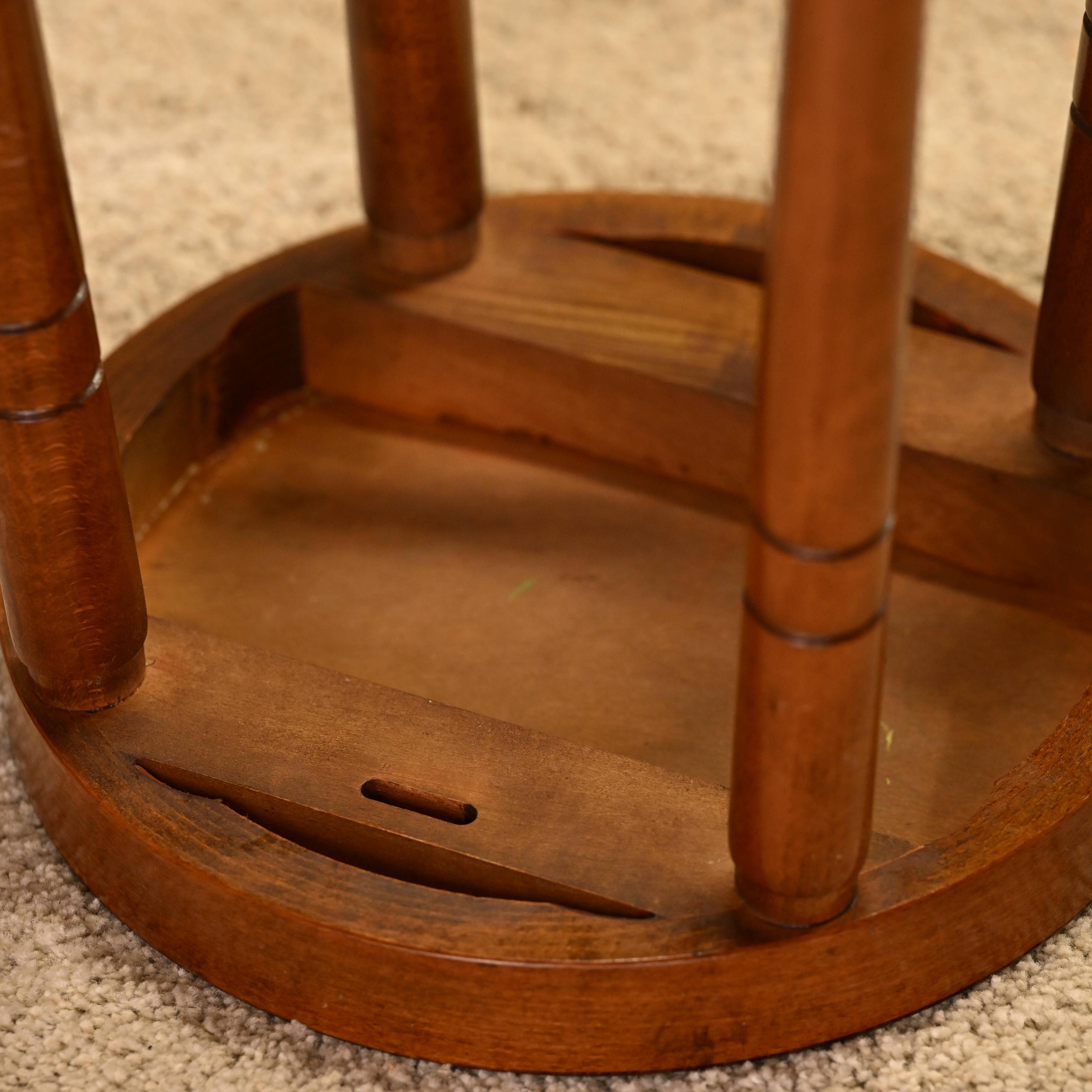 Five 1980s bar stools
