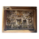 Vitrine / Collection de papillons anciens - 62 papillons
