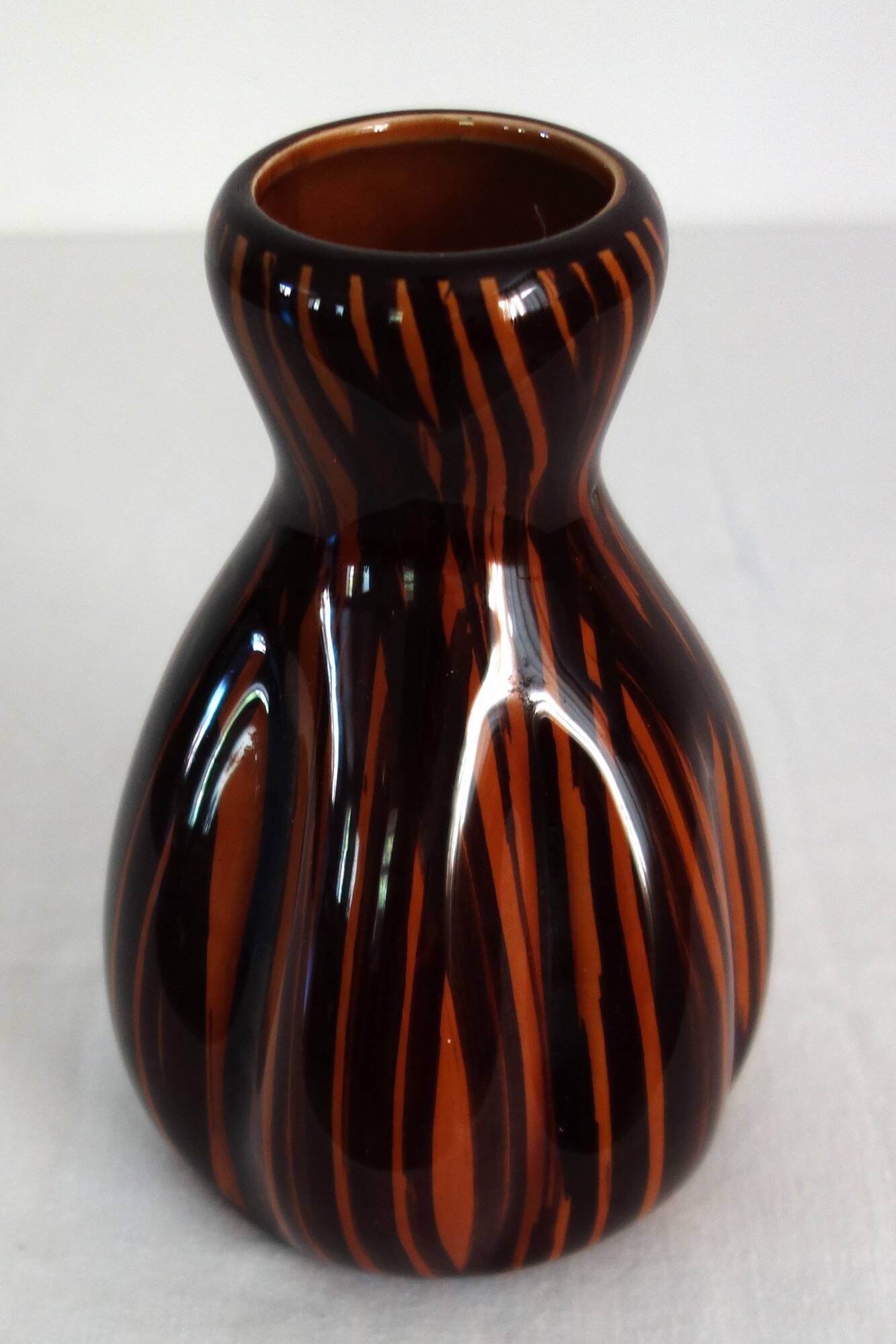 Domino Sarreguemines vase from the 50s/60s
