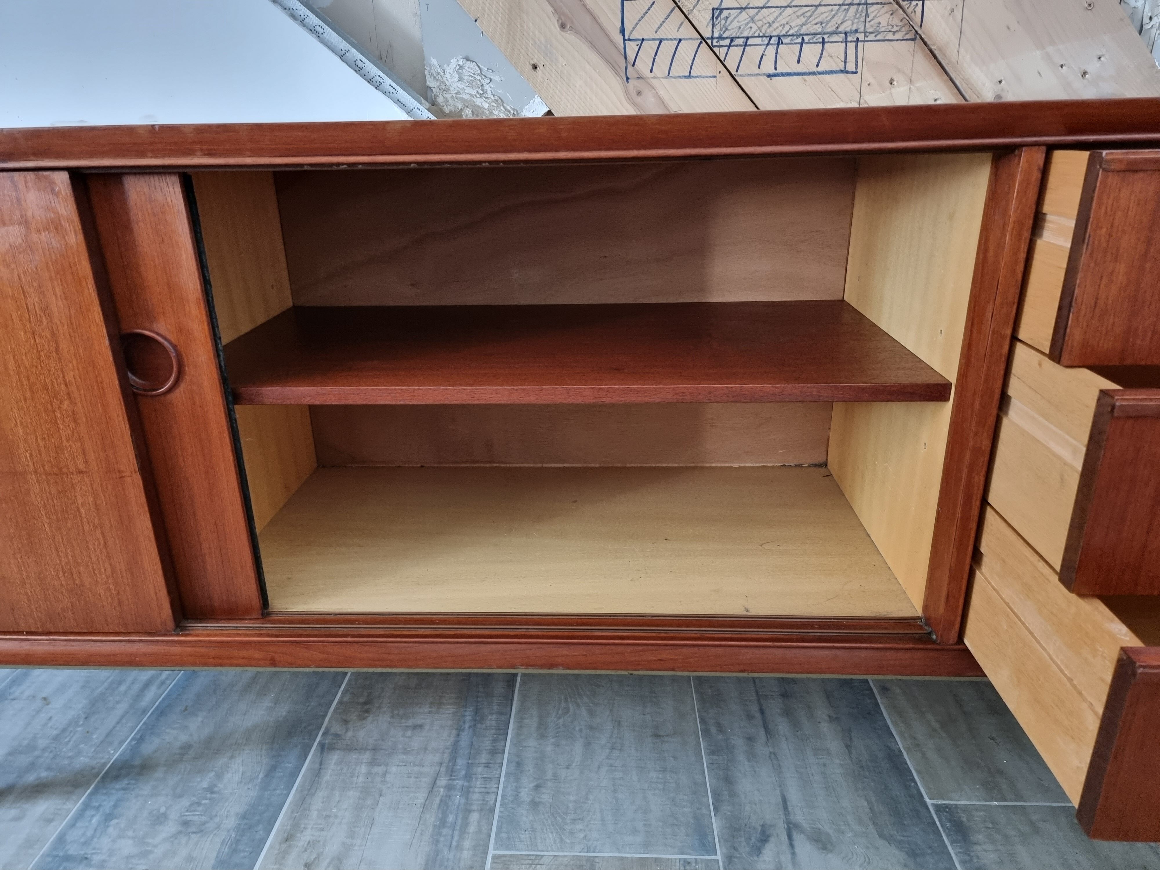 Vintage teak row 60 year