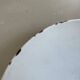 Industrial pendant light, old enameled bowl