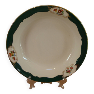 Deep dish "Champagne" Digoin Sarreguemines 40's