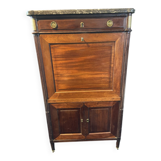 18th-century solid mahogany Louis XVI secretary