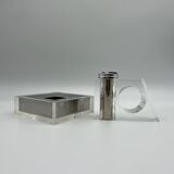 Fabio Manlio Ciocca Guzzini 70s, vintage plexiglass italian design - catchall ashtray and lighter