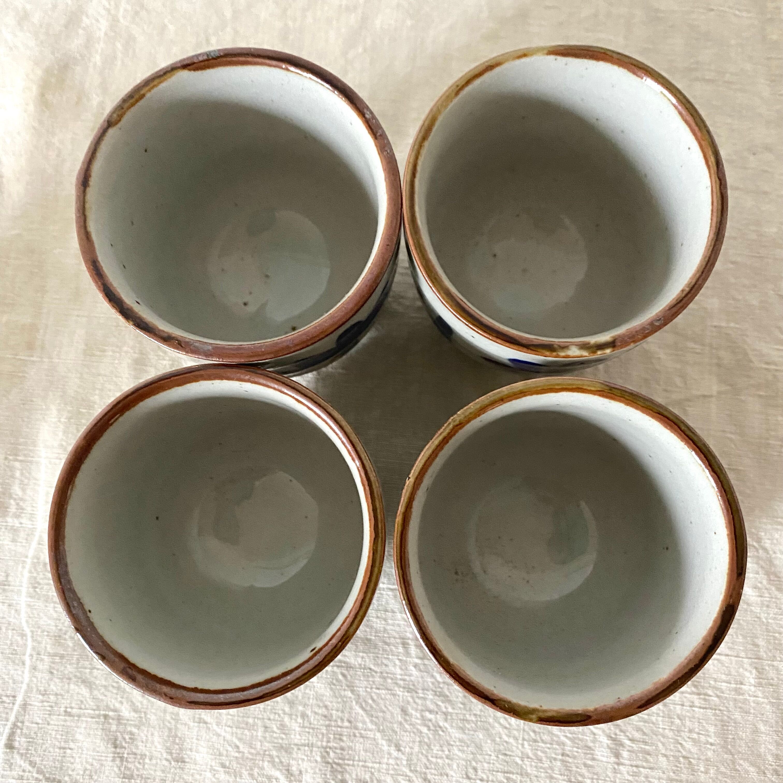 4 tea bowls