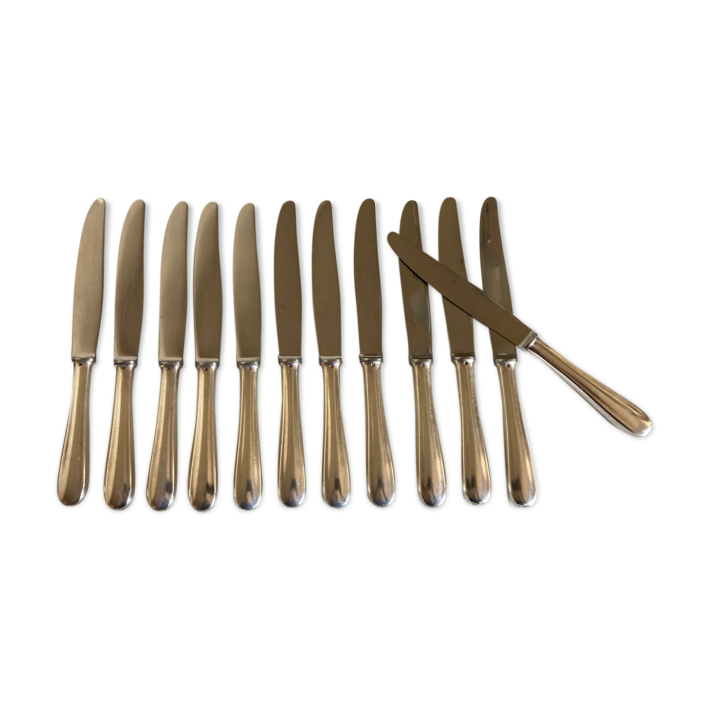 Set de 12 couteaux Christofle Dax métal argenté 1950