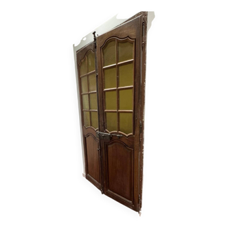 Antique double glass door