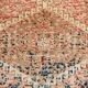 4x8 Brown Cream Geometric Vintage Rug, 112x241Cm