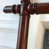 Barber mirror in solid oak bamboo way 30s-40s, 60x50 cm