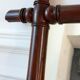 Barber mirror in solid oak bamboo way 30s-40s, 60x50 cm