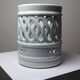 Porte-pinceaux porcelaine réticulée céladon Corée style Joseon XXe