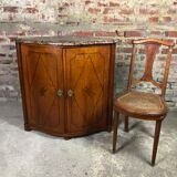 Curved notch in louis xv period marquetry stamped j.b galet