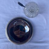 Sucrier cristal et sa coupe inox
