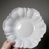 Large fruit bowl/salad bowl in fine white Limoges porcelain, vintage