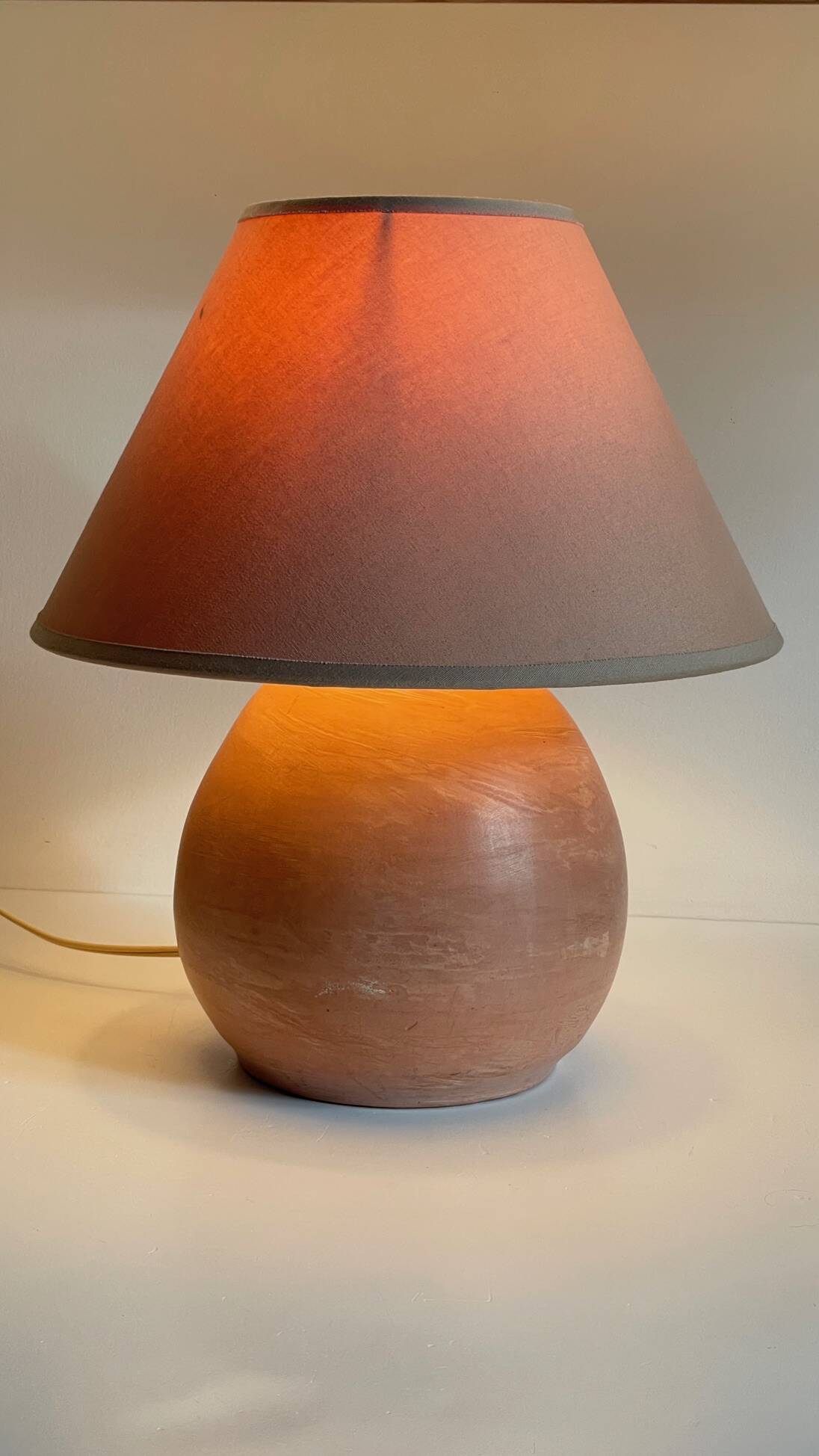 Vintage Handmade Terracotta Lamp