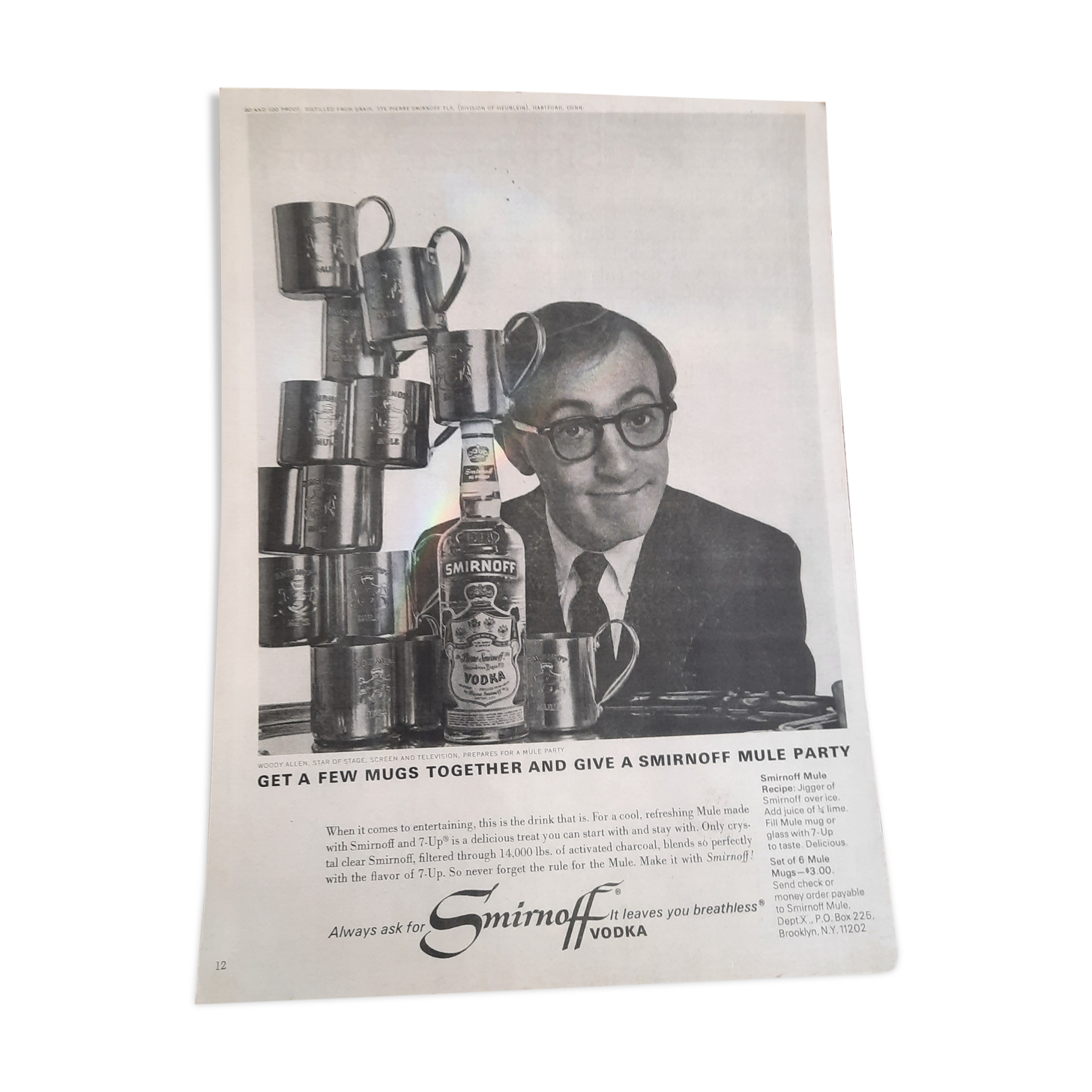 Affiche publicitaire Woody Allen
