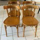 Set of 4 vintage bistro chairs from the 1960s.
