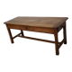 Antique elm 19th century french rustic farmhouse dining table
