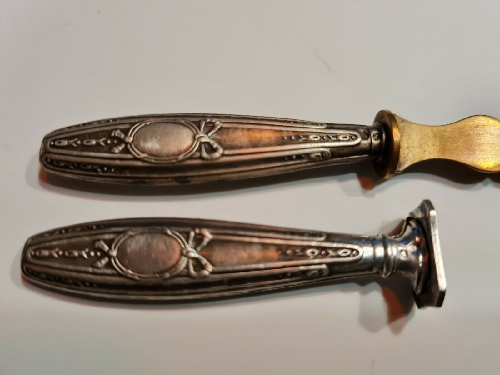 Paper cut with a stamp handle punches boar heads