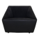 Postmodern Lounge Chair in Leather on wheels by COR
