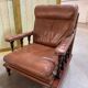 Vintage brown leather armchair