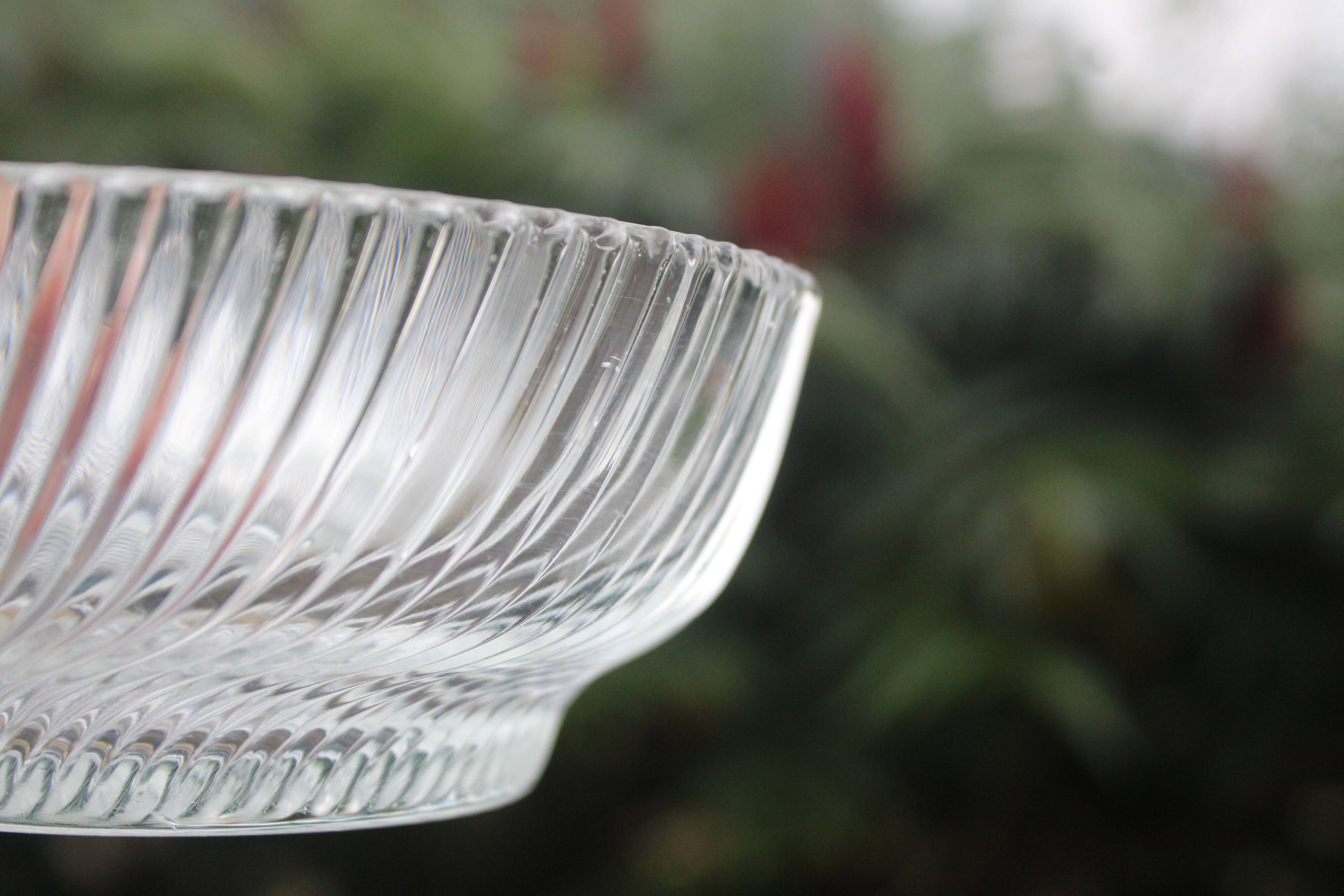 Lot de 2 coupelles en verre vintage