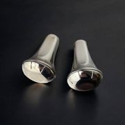 Retro-futurist faceted salt & pepper shakers, Italy, 1970s