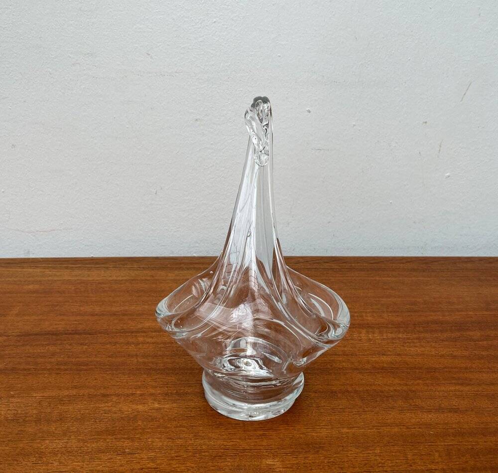 Vintage Glass Swan-Shaped Vase