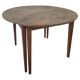 Tables en demi-lune avec des plateaux marbrés originaux, style provincial suédois Allmoge, années 1860.