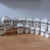 15 vintage spice boxes in porcelain from Badonviller 240561