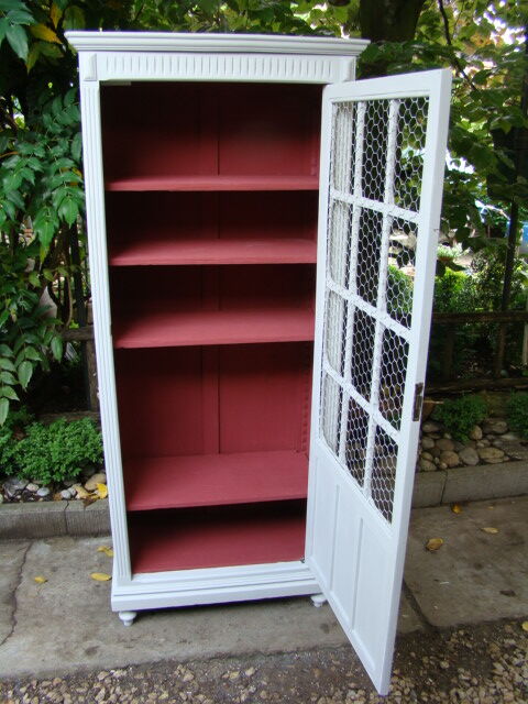 Bookcase old painted showcase