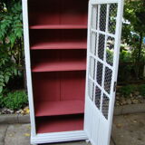 Bookcase old painted showcase
