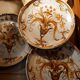 Set de 4 assiettes bretonnes en grès Keraluc