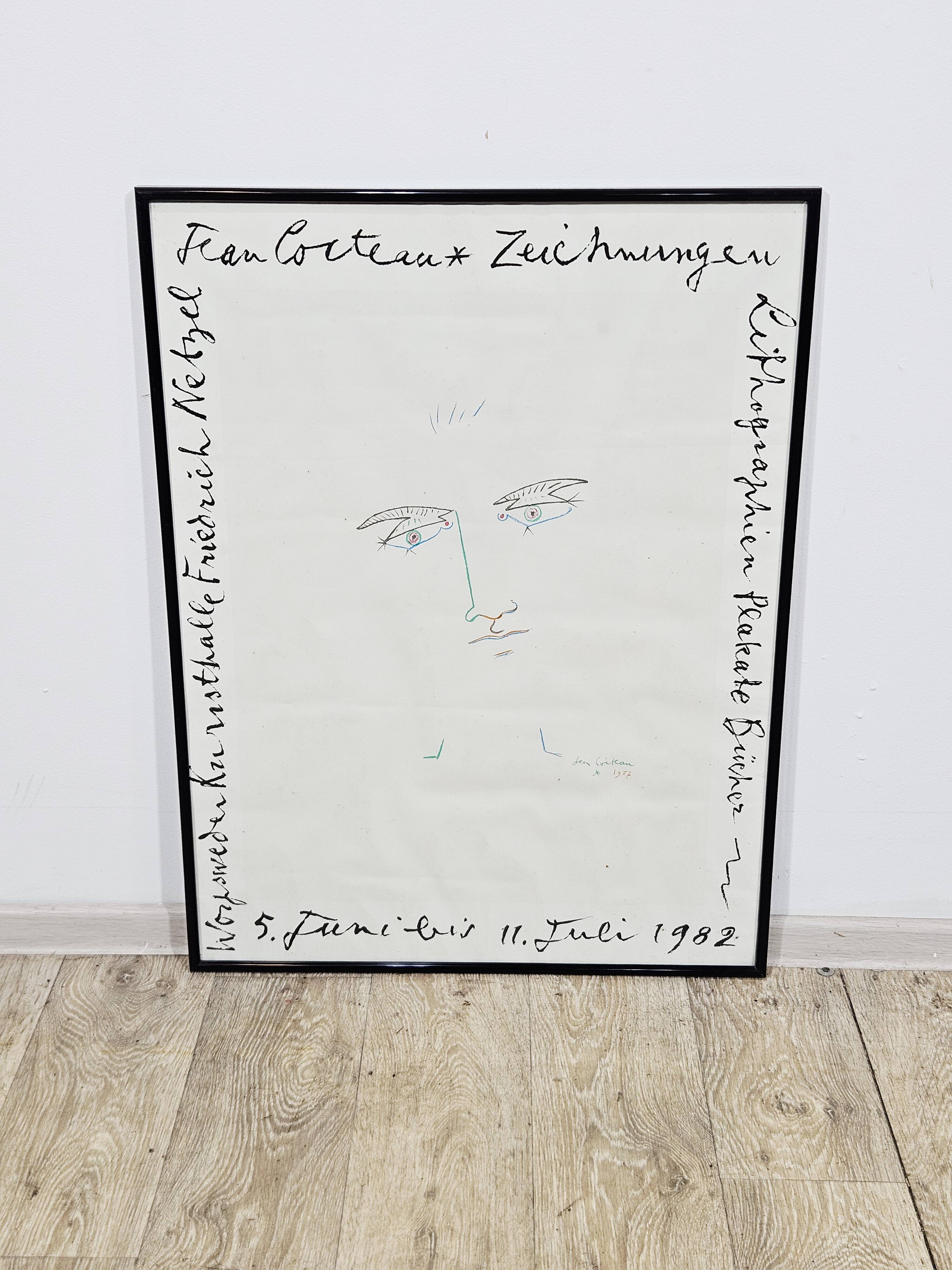 Jean Cocteau – Original Exhibition Poster 1982