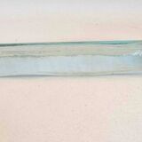 Elongated glass dish from the 70s Length 38 cm