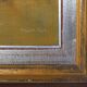 Large signed painting of a hay landscape from the Belgian painter Frank Bog