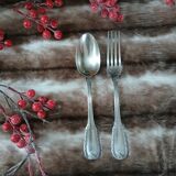 14 antique silver-plated cutlery sets