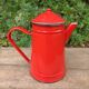 Retro enamel coffee pot