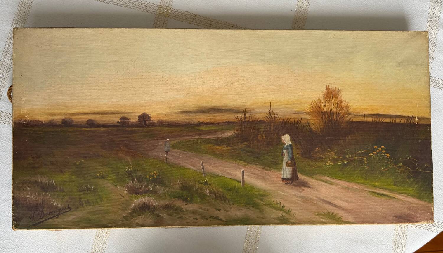 Ancient painting: animated landscape