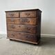 Antique Georgian Oak Chest of Drawers Swan Neck Handles circa 1760-1800