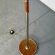 Bauhaus Wood and Steel Floor Lamp, 1950s
