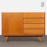 Vintage oak storage by Jiri Jiroutek, model U-458, 1960s