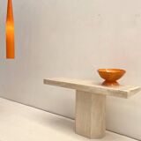 Travertine console 1960's Italy
