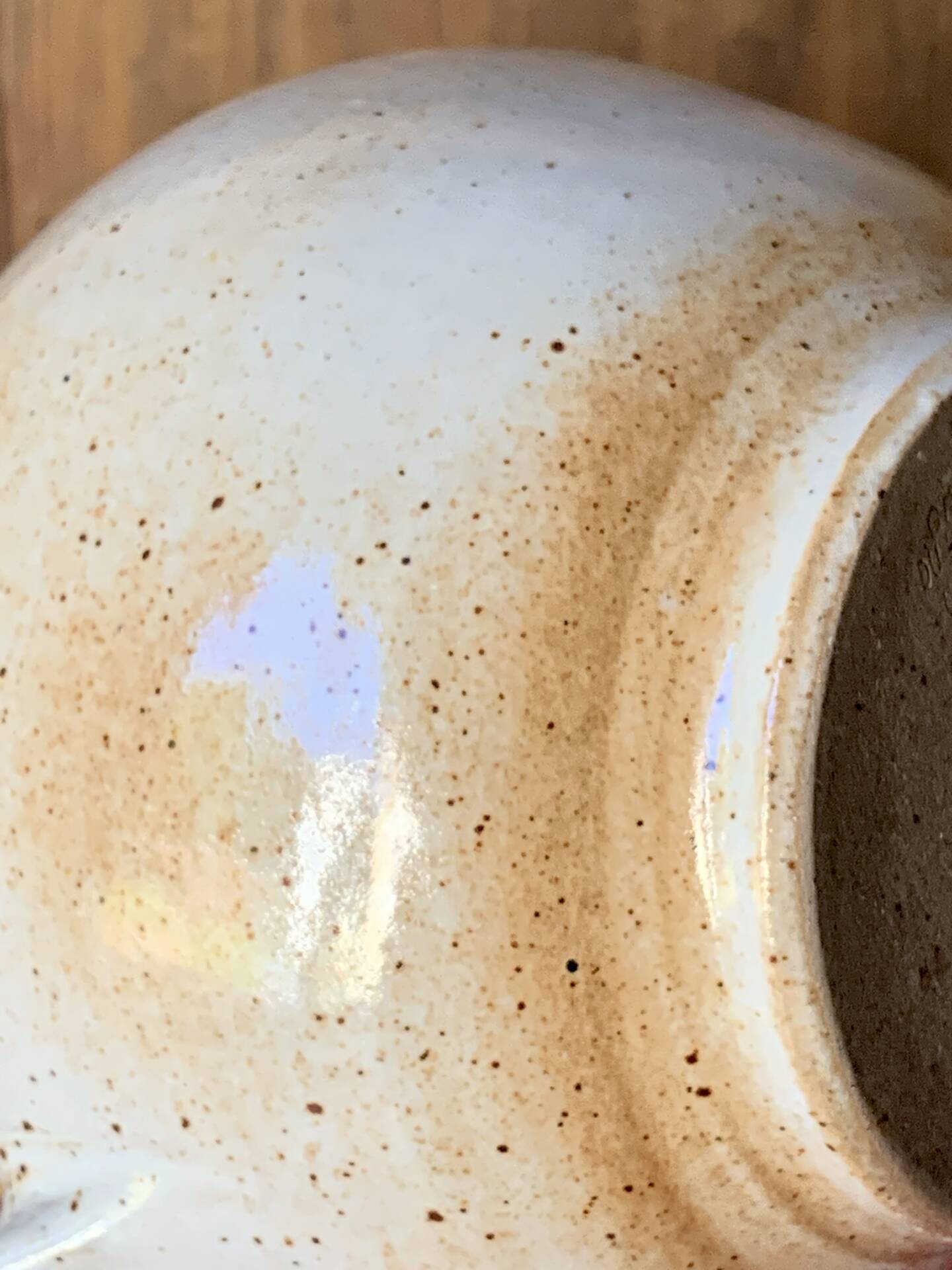 Vintage stoneware pitcher from Marais, France.