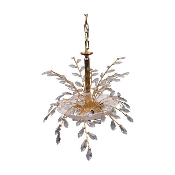 Lustre vintage de style Hollywood Regency
