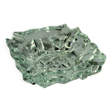 Lead crystal glass ashtray