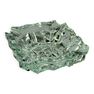 Lead crystal glass ashtray